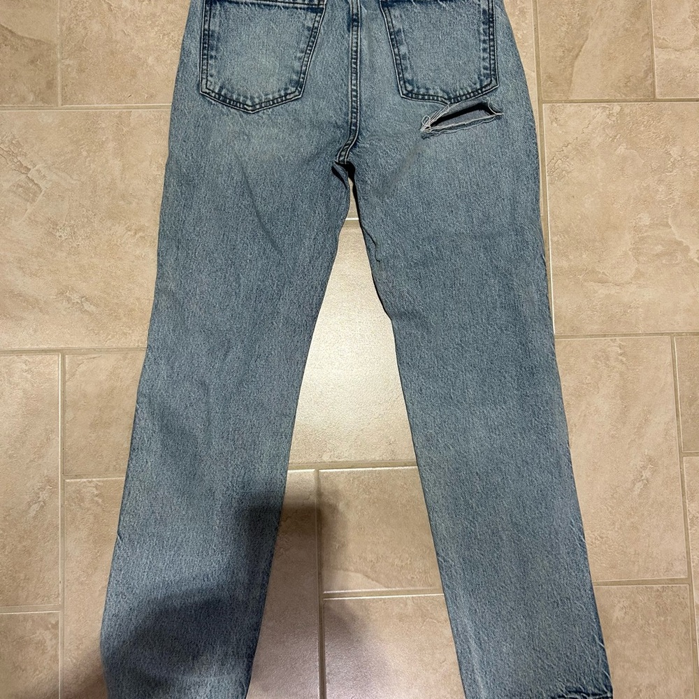 REVICE Light Blue Straight Leg Jeans - Picture 6 of 7